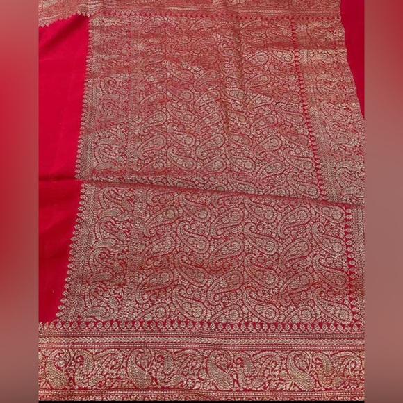 Brand new khaadi georgette silk banarsee saree - Picture 1 of 2